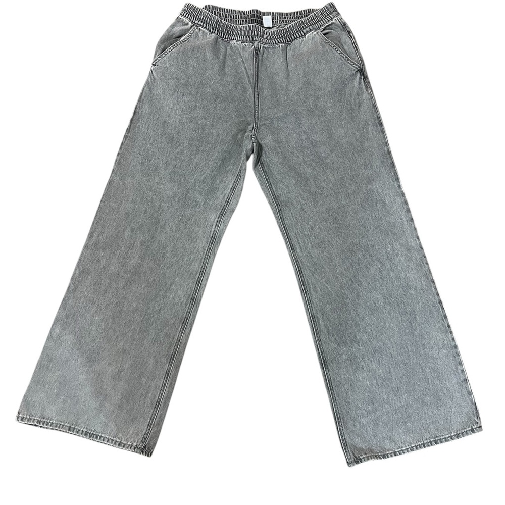 H&M Charcoal Wide-Leg Pants